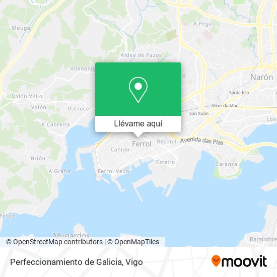 Mapa Perfeccionamiento de Galicia