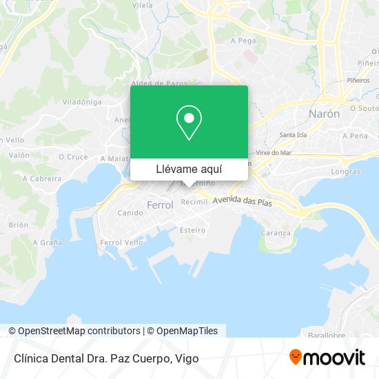 Mapa Clínica Dental Dra. Paz Cuerpo