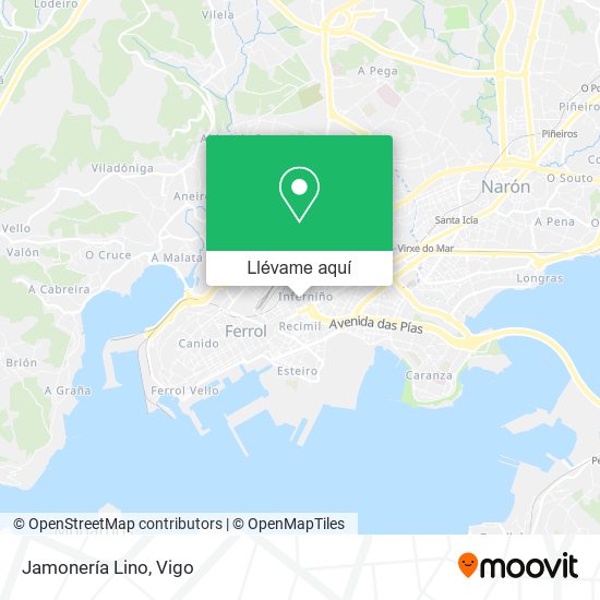 Mapa Jamonería Lino