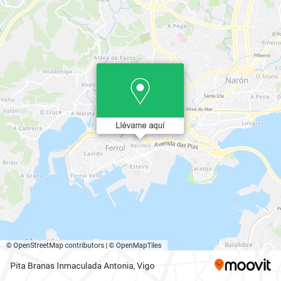 Mapa Pita Branas Inmaculada Antonia