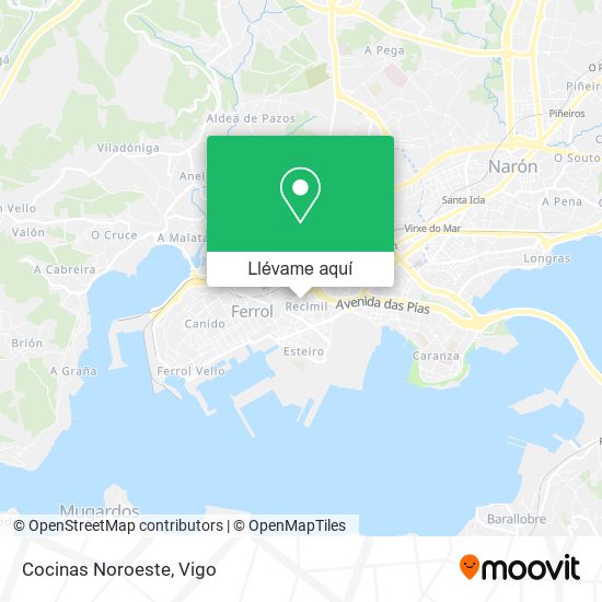 Mapa Cocinas Noroeste