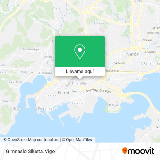 Mapa Gimnasio Silueta