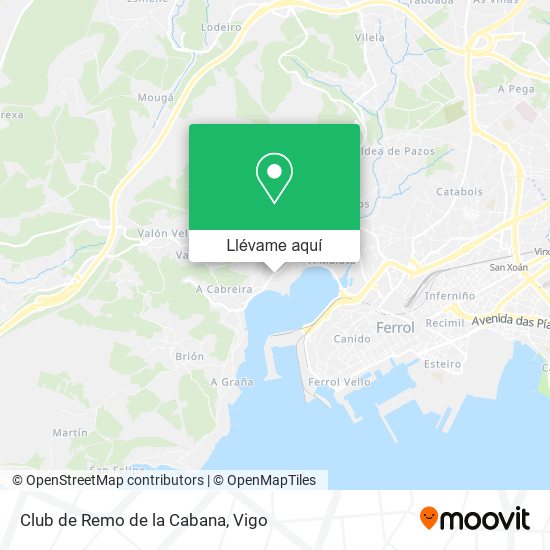 Mapa Club de Remo de la Cabana