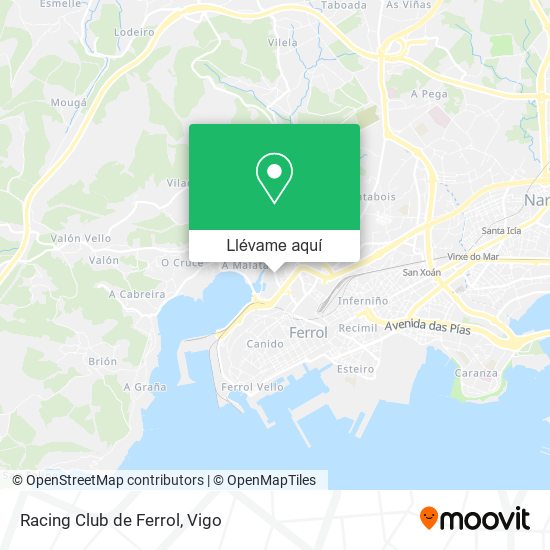 Mapa Racing Club de Ferrol