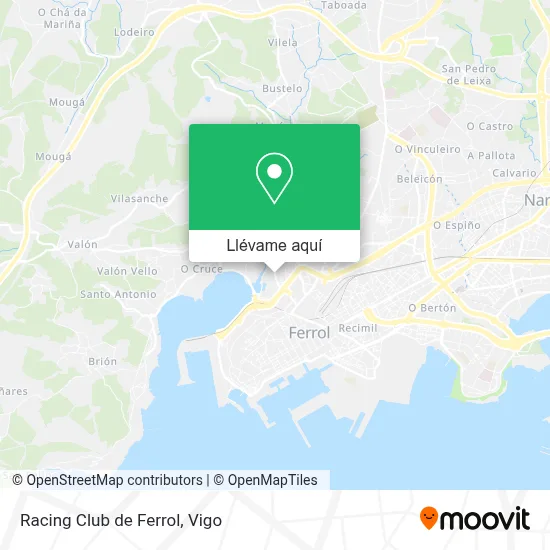Mapa Racing Club de Ferrol