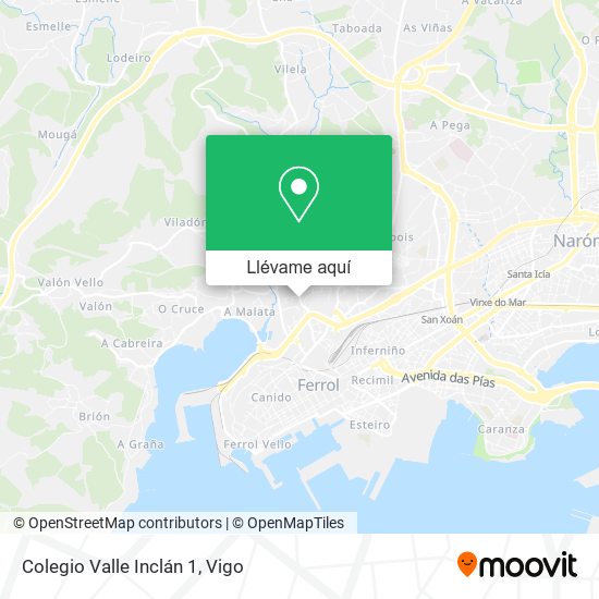 Mapa Colegio Valle Inclán 1