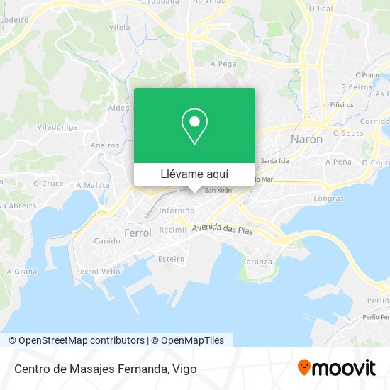 Mapa Centro de Masajes Fernanda