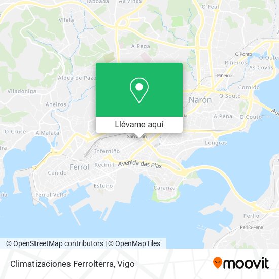 Mapa Climatizaciones Ferrolterra