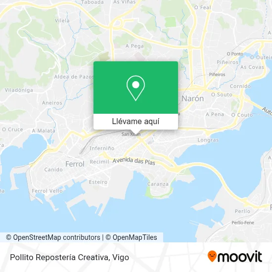 Mapa Pollito Repostería Creativa