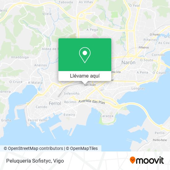Mapa Peluquería Sofistyc