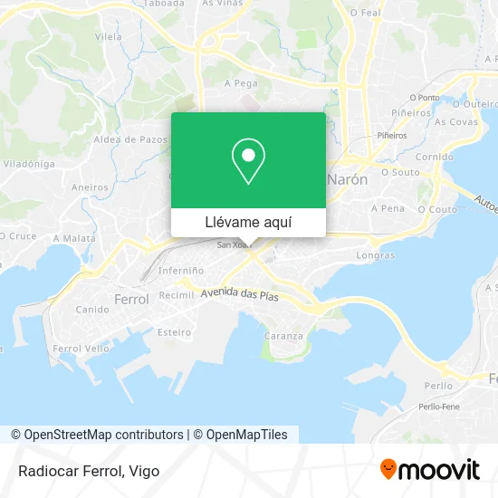 Mapa Radiocar Ferrol