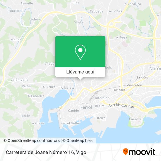 Mapa Carretera de Joane Número 16