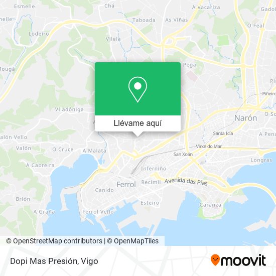 Mapa Dopi Mas Presión