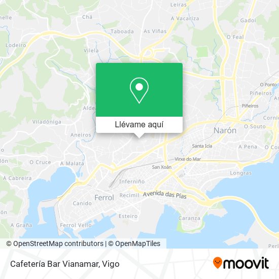 Mapa Cafetería Bar Vianamar