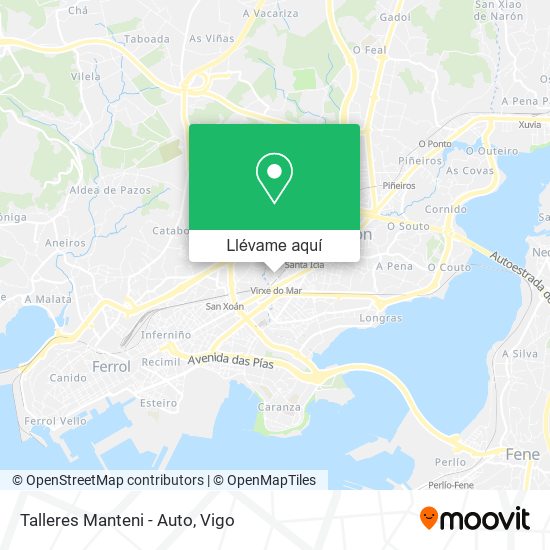 Mapa Talleres Manteni - Auto