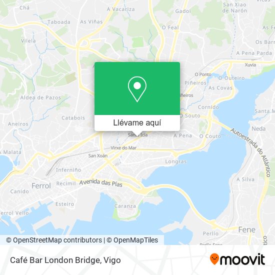 Mapa Café Bar London Bridge