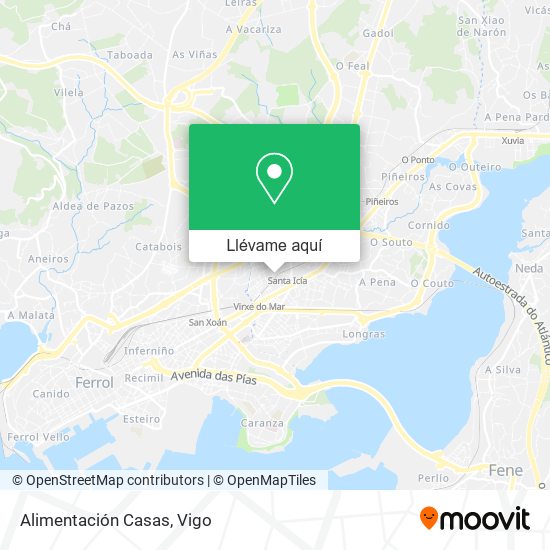 Mapa Alimentación Casas