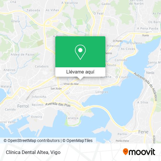 Mapa Clínica Dental Altea