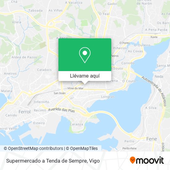 Mapa Supermercado a Tenda de Sempre