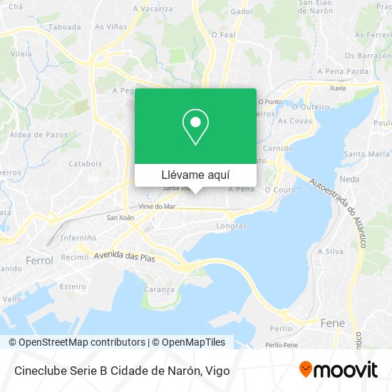 Mapa Cineclube Serie B Cidade de Narón