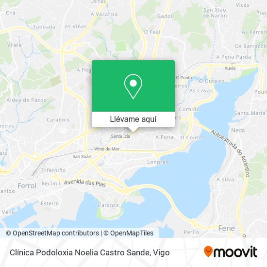 Mapa Clínica Podoloxia Noelia Castro Sande