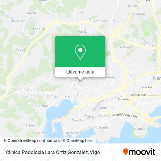 Mapa Clínica Podoloxia Lara Ortiz González