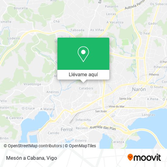 Mapa Mesón a Cabana
