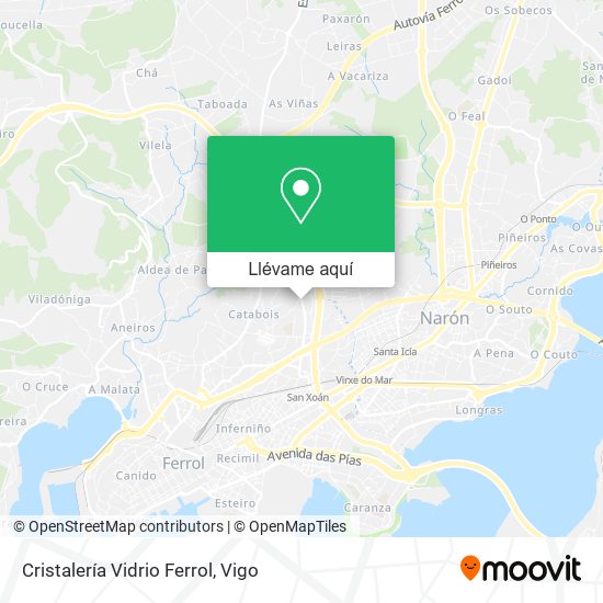 Mapa Cristalería Vidrio Ferrol