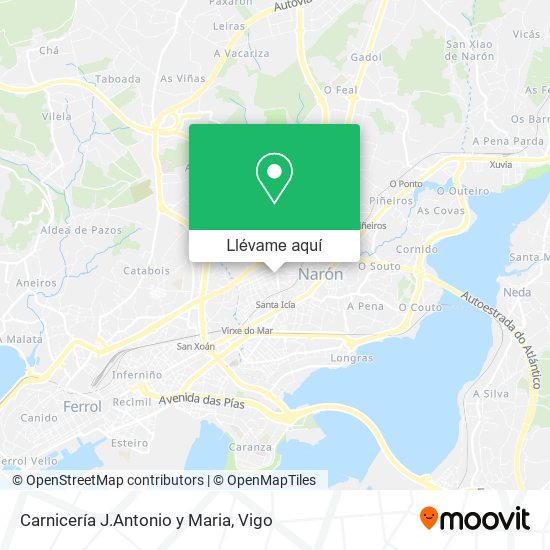 Mapa Carnicería J.Antonio y Maria
