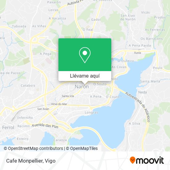Mapa Cafe Monpellier