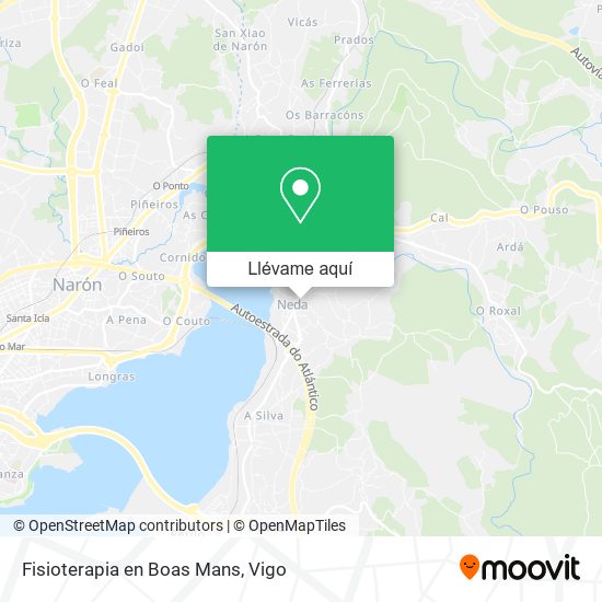 Mapa Fisioterapia en Boas Mans