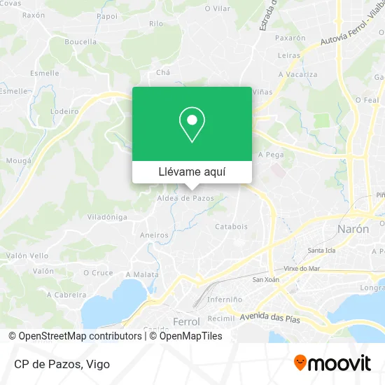 Mapa CP de Pazos