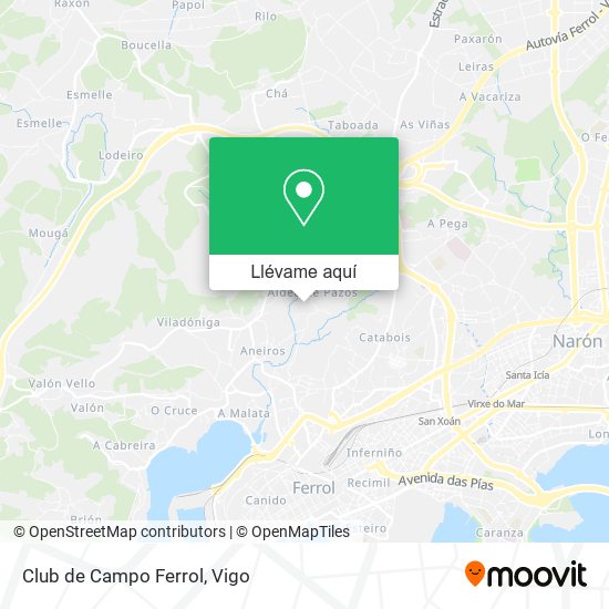 Mapa Club de Campo Ferrol