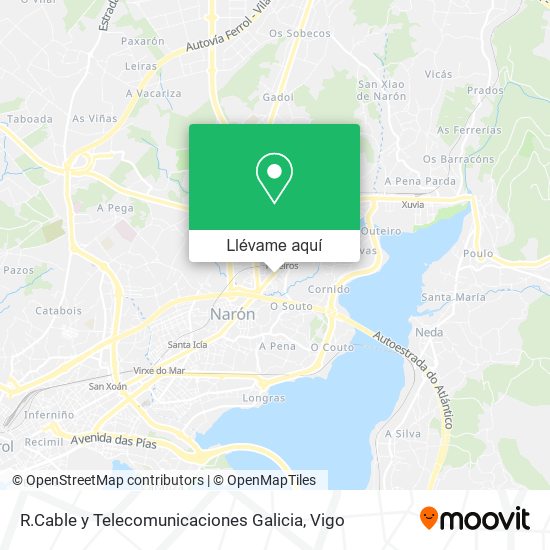 Mapa R.Cable y Telecomunicaciones Galicia