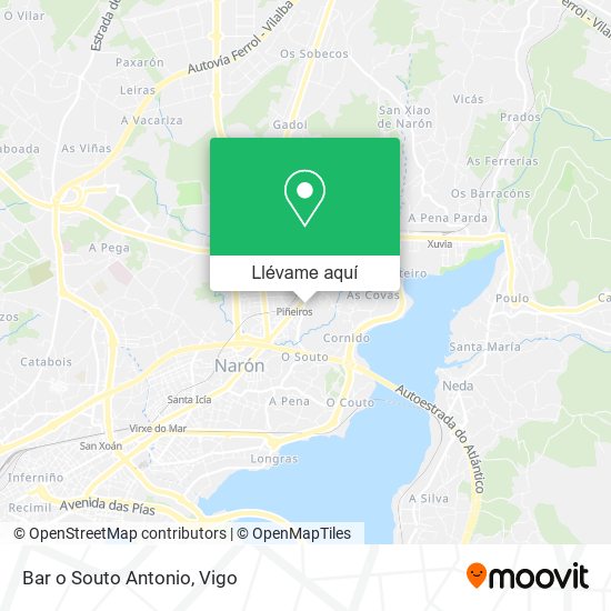 Mapa Bar o Souto Antonio