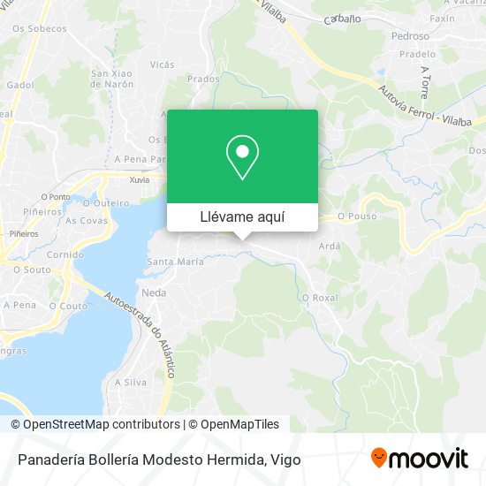 Mapa Panadería Bollería Modesto Hermida