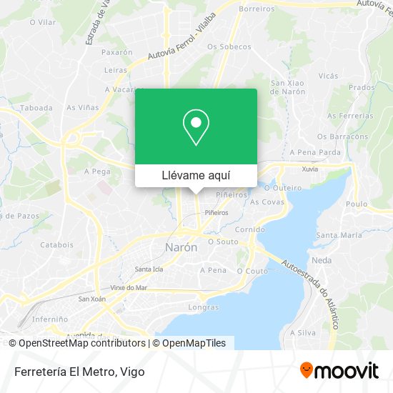 Mapa Ferretería El Metro