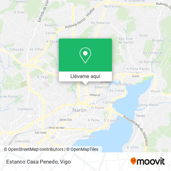 Mapa Estanco Casa Penedo