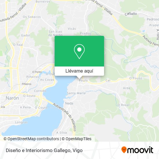 Mapa Diseño e Interiorismo Gallego
