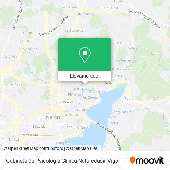 Mapa Gabinete de Psicología Clínica Natureduca