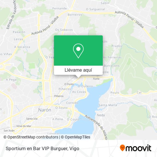 Mapa Sportium en Bar VIP Burguer