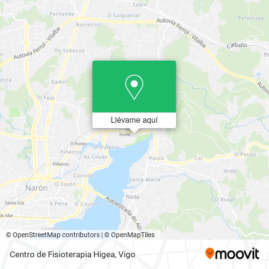 Mapa Centro de Fisioterapia Higea