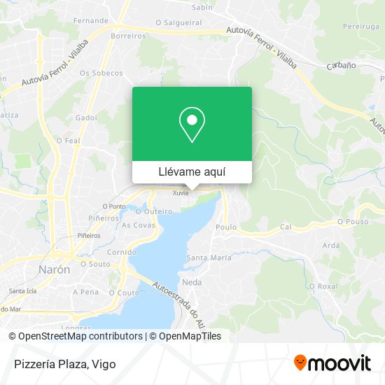 Mapa Pizzería Plaza