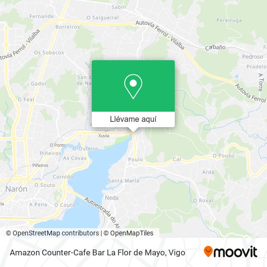 Mapa Amazon Counter-Cafe Bar La Flor de Mayo
