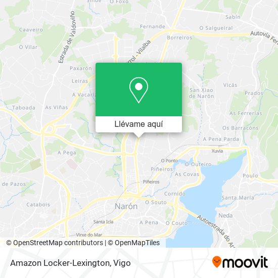 Mapa Amazon Locker-Lexington