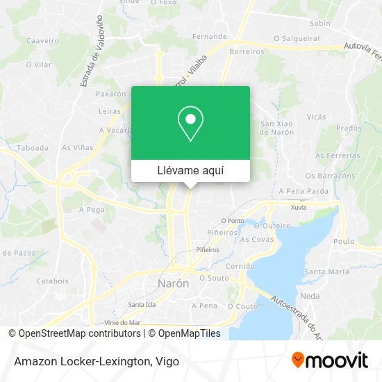 Mapa Amazon Locker-Lexington