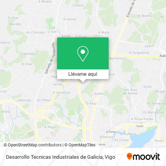 Mapa Desarrollo Tecnicas Industriales de Galicia