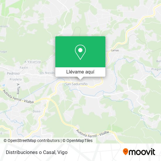 Mapa Distribuciones o Casal