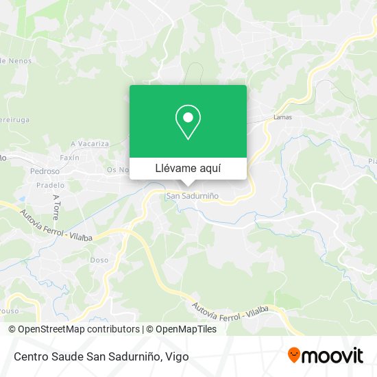 Mapa Centro Saude San Sadurniño