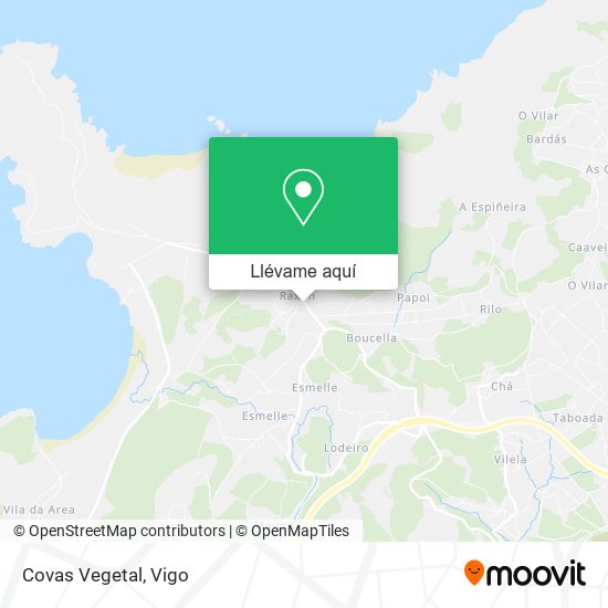 Mapa Covas Vegetal